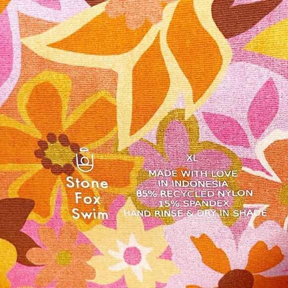 Stone Fox Swim Selma Sarong In Retro Pop Size XL. NWT - Picture 6 of 7